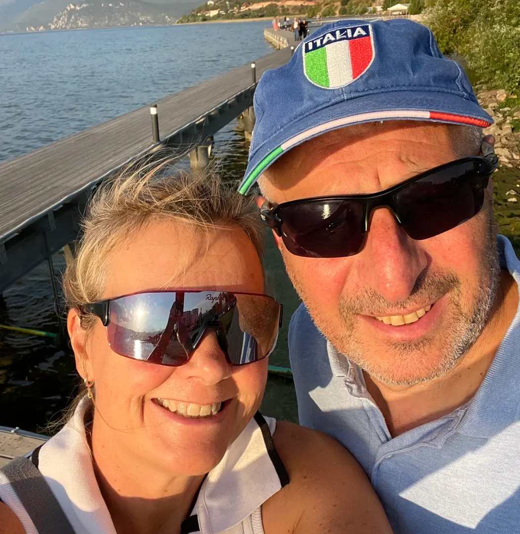 Pete and Jane, founders of Vadetep racket sports brand